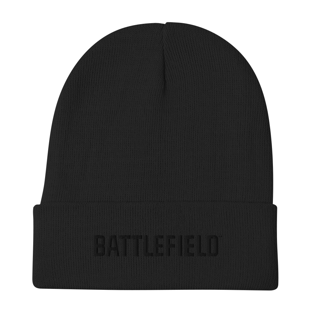 Black beanie with 'YRDZ' logo on a white background